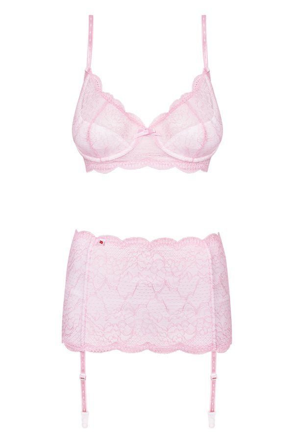 Obsessive - Girlly 3-pcs Set - Pink - L/XL photo