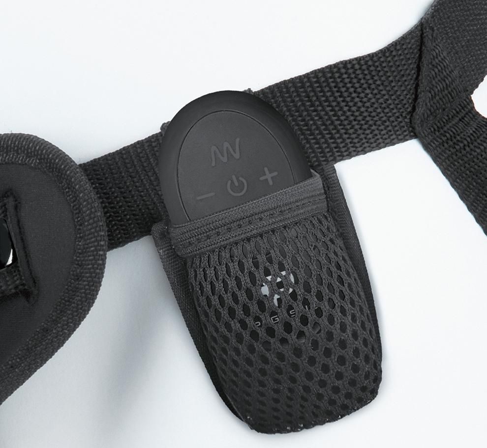 Pegasus - 6'' 弧形細浪紋無線遙控按摩器連束帶 - 粉紅色 照片-6