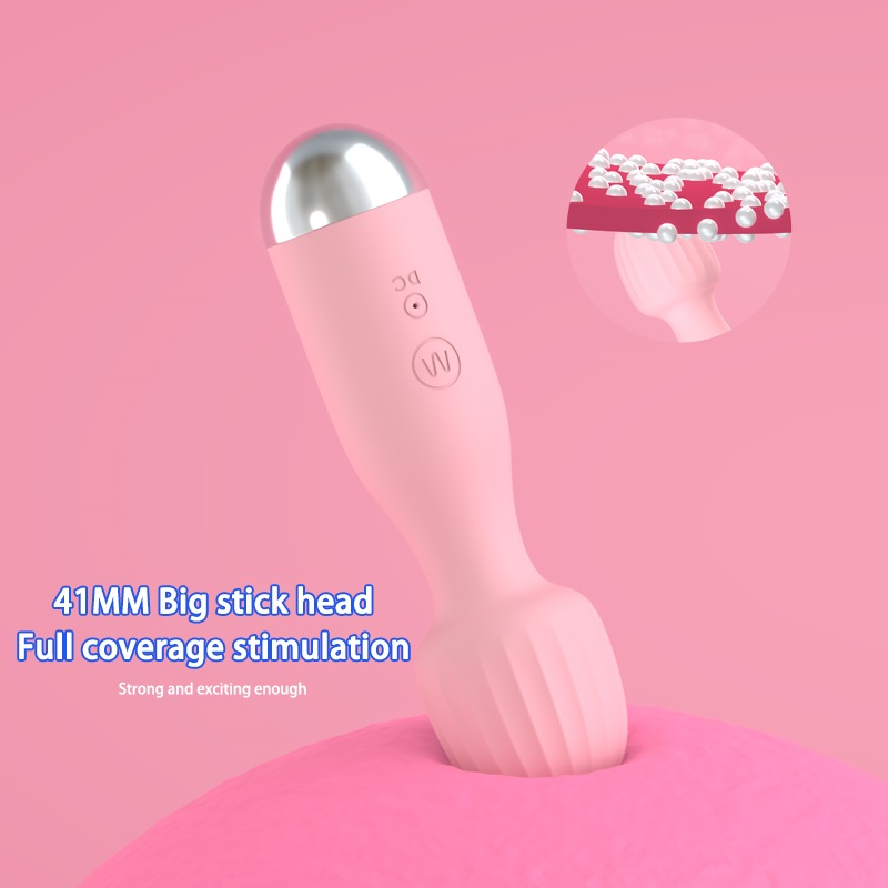 Mini massager with 10 kinds of vibration
Rechargeable li-ba... Secwell - Mini Wand Massager - Pink photo-6