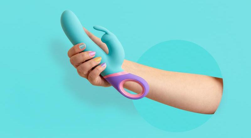 Meta is a colourful addition to the rabbit vibrator collecti... PMV20 - Meta Rabbit Vibrator - Blue photo-2