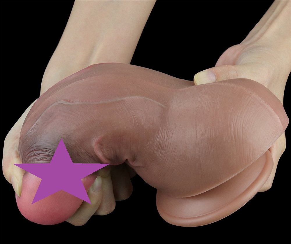 Lovetoy - 7" 双层肥大仿真阳具 照片-2