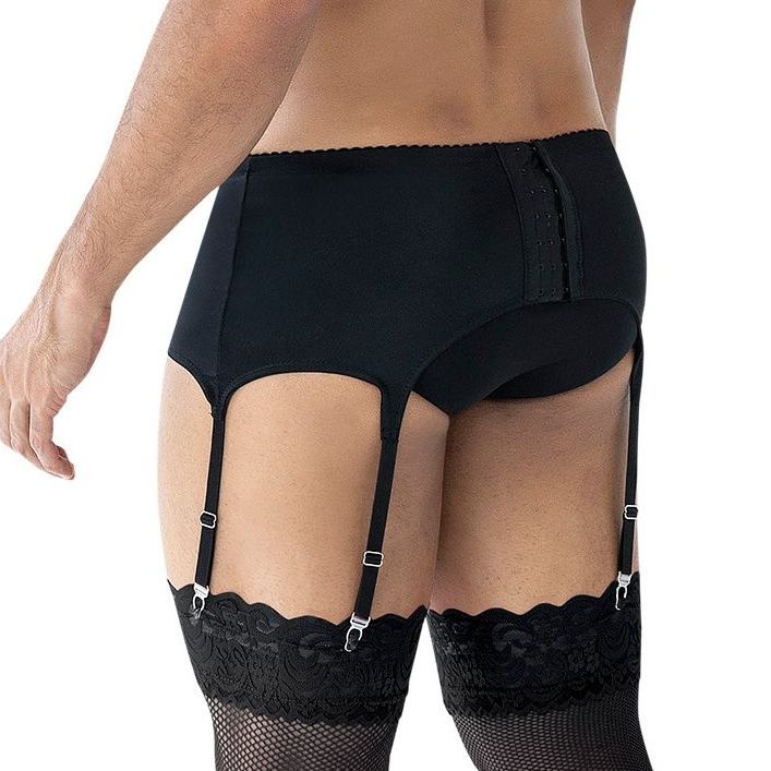 Cut4men - Crossed Men Garter - Black - M 照片