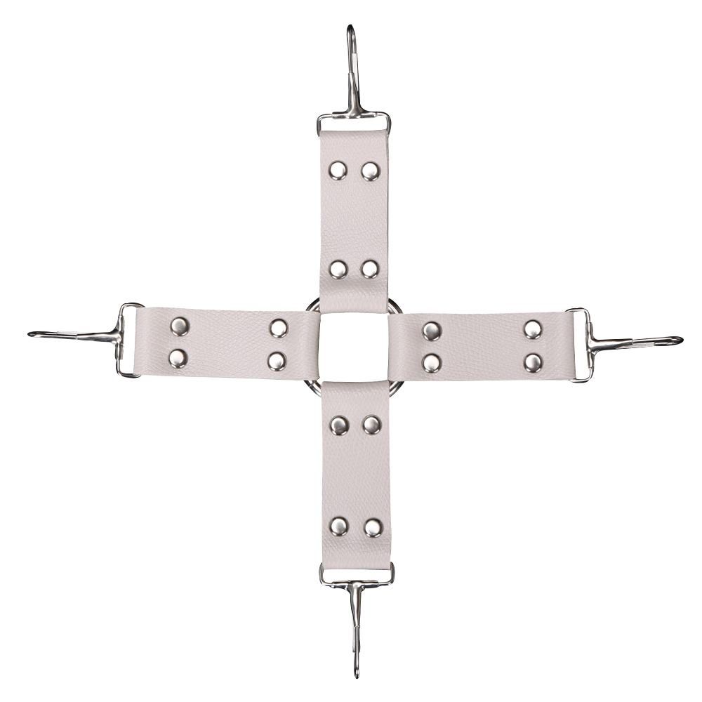 MT - 奴隸調教束縛套裝 - 白色含毛絨 照片-5
