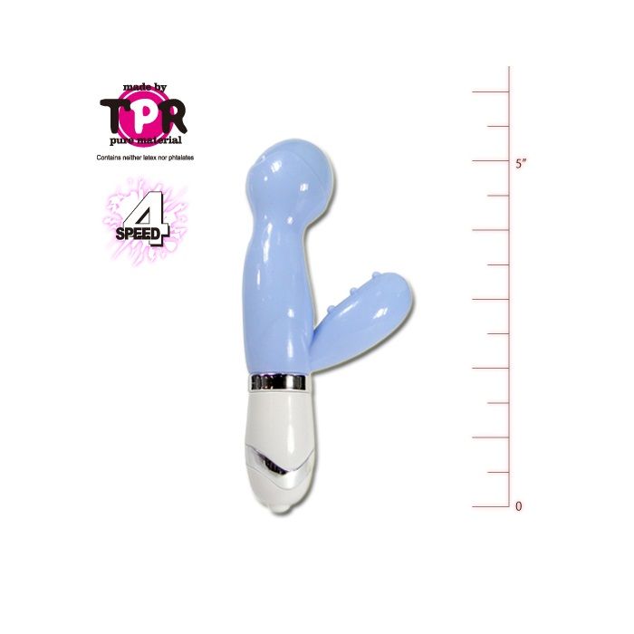 Small in stature but big in results, the P.S. Elise rabbit m... Mode Design - Twin Vibration Massager P.S Elise - Sky Blue photo-4