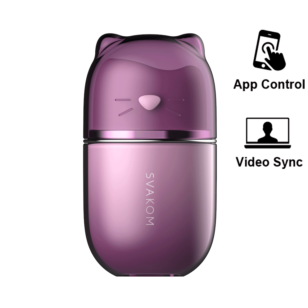 SVAKOM - Klitty Interactive Licking Stimulator - Dusty Lavender