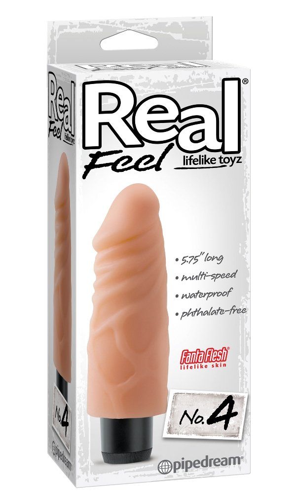 Enjoy the "Real Feel" of super-soft, lifelike skin... Pipedream - Real Feel Lifelike Toys No.4 - Flesh photo-2