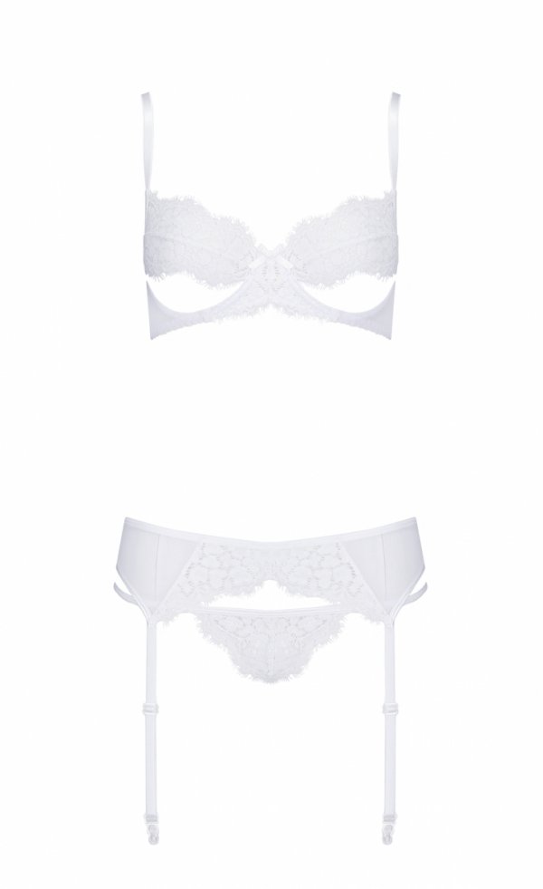Two-piece set in semi-transparent off-white. Like the rest o... Avanua - Silentia Set - White - L/XL photo-5