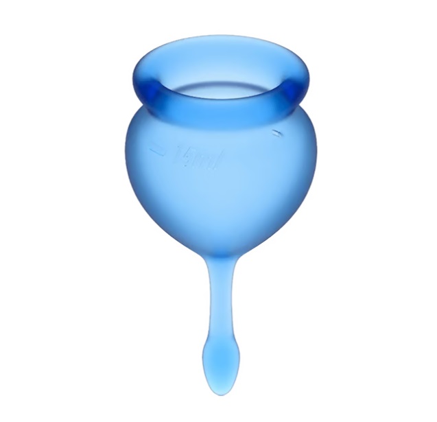 Featuring a playful forest design, these hygienic, medical g... Satisfyer - Feel Good Menstrual Cup - Dark Blue photo-5