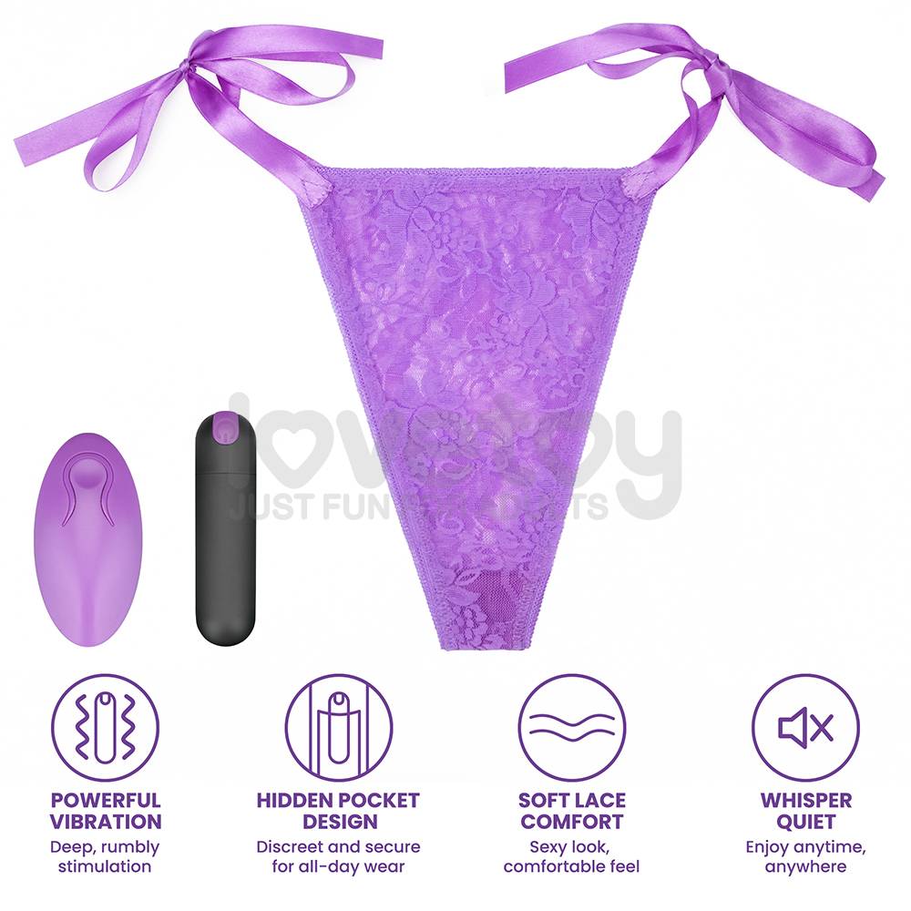 Lovetoy - 震动器连内裤 - 紫色 照片-4