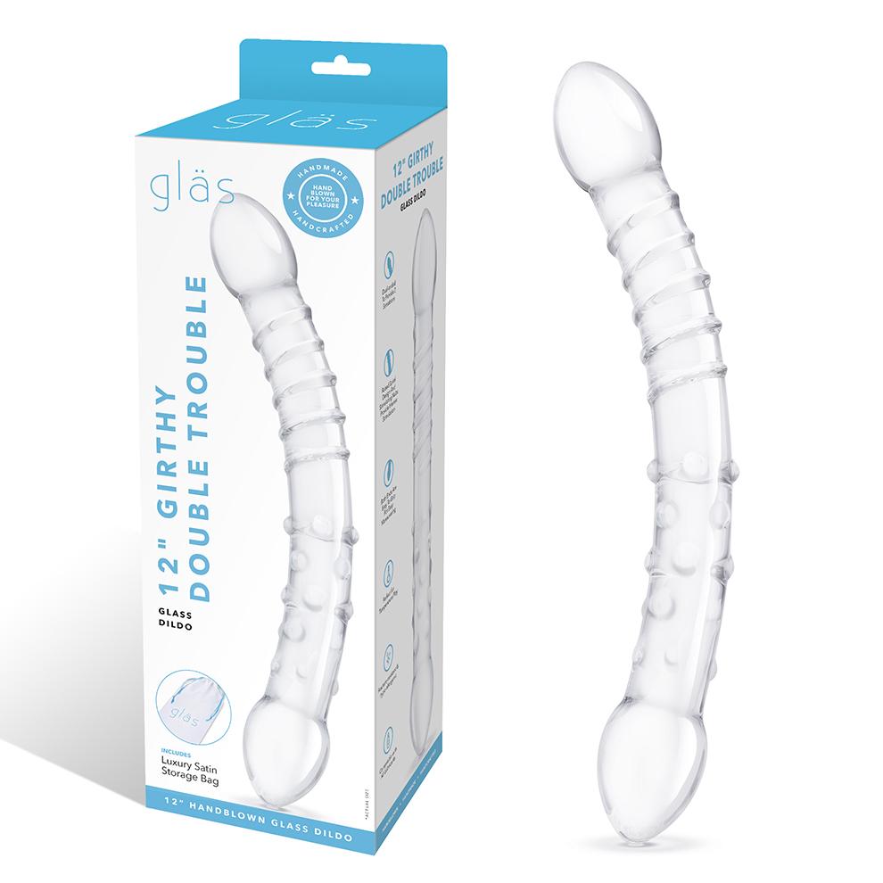 Glas - 12” 双头玻璃假阳具 照片-7