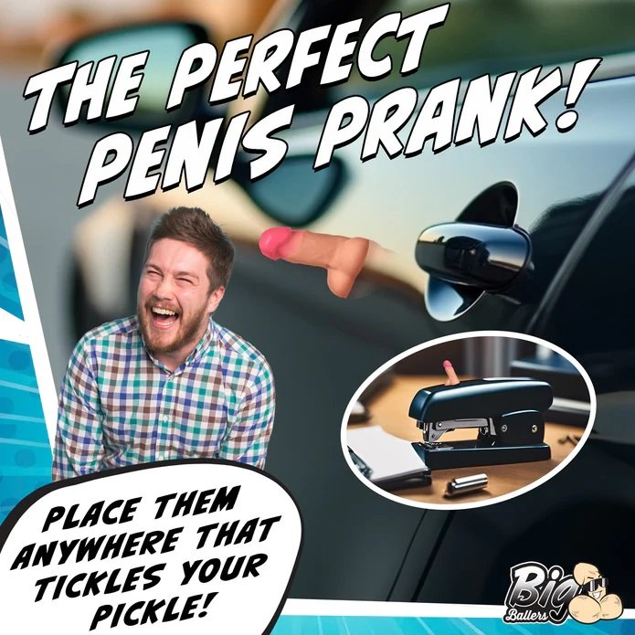 Enjoy 4 mini dildos, perfect for any playful prank or occasi... Big Ballers - Magnetic Snap-On Peckers - 4 pcs photo-3