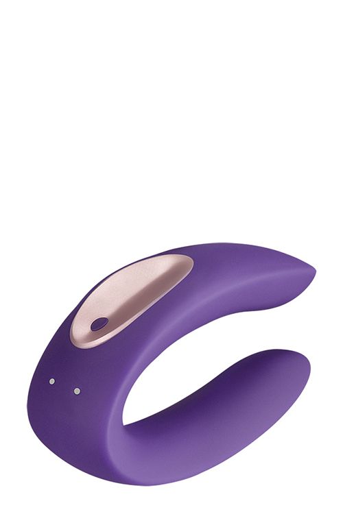 The Partner Plus Toy is a partner vibrator worn during lovem... Partner - Partner Plus Couple Massager - Purple photo-2