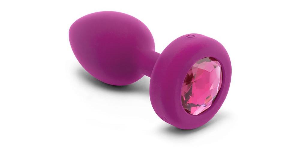 B-Vibe - Vibrating Jewel Plug S/M - Fuchsia photo-3