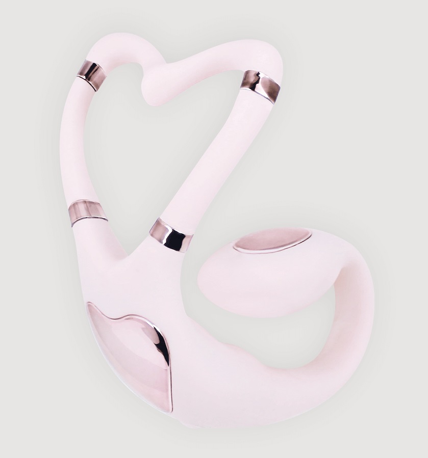 Adrien Lastic - Venus 雙重震動器 - 粉紅色 照片-6