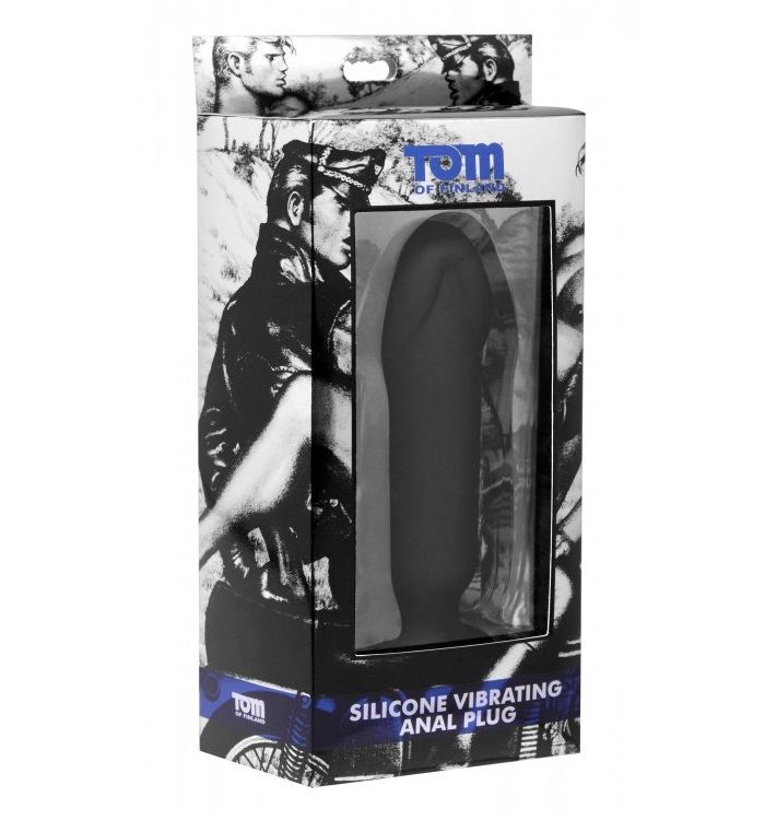 This semi-phallic silicone vibe is made of premium materials... TOF - Silicone Vibrating Anal Plug photo-10