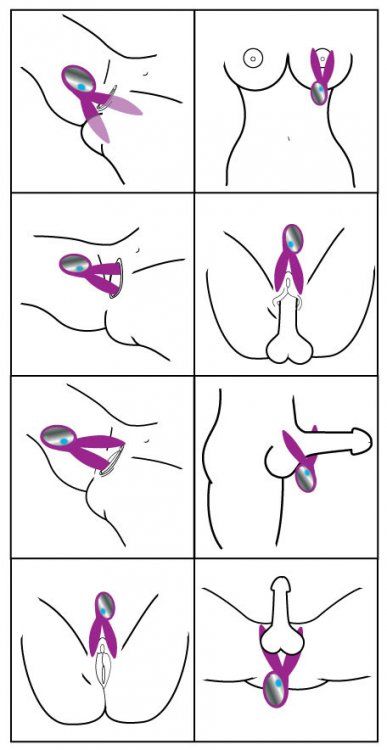 This playful bunny features two contact points, for delicate... Inmi - Lapin 10X Silicone Rechargeable Massager - Purple photo-4