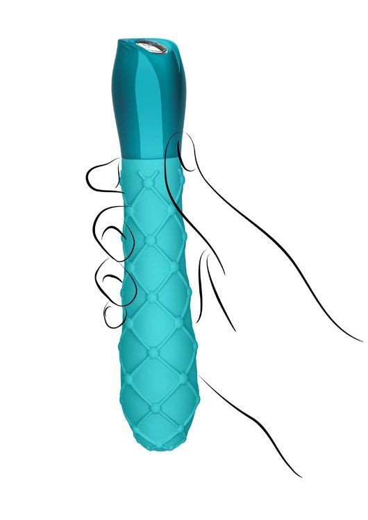 With 7 intense patterns for the ultimate in stimulation, Key... Key - Ceres Lace Vibe – Blue photo-5