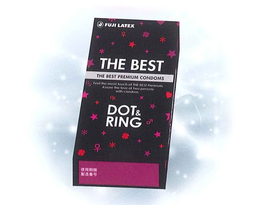 Fuji Latex - The Best Black Premium Condoms, Dot & Ring  10's Pack photo