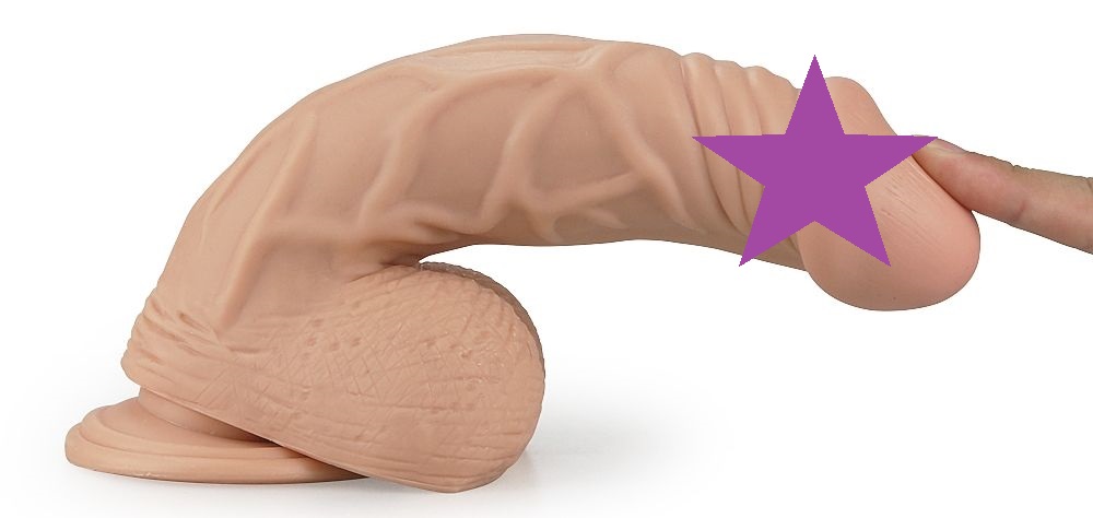 Lovetoy - 9" Real Extreme Dildo - Flesh photo-2