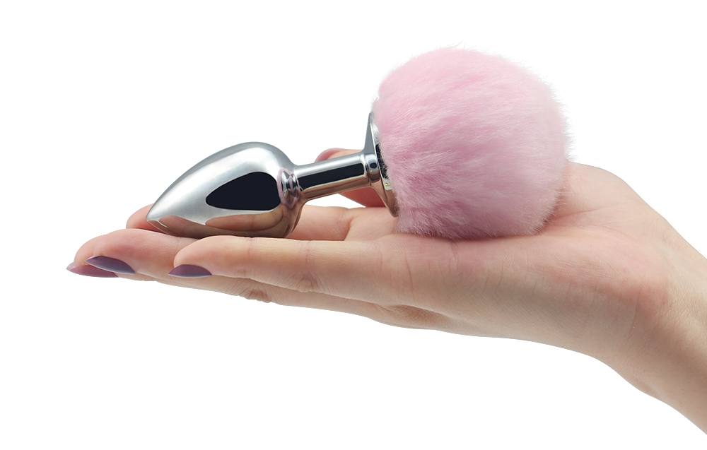 Lovetoy - Pompon Metal Plug S - Black photo-2