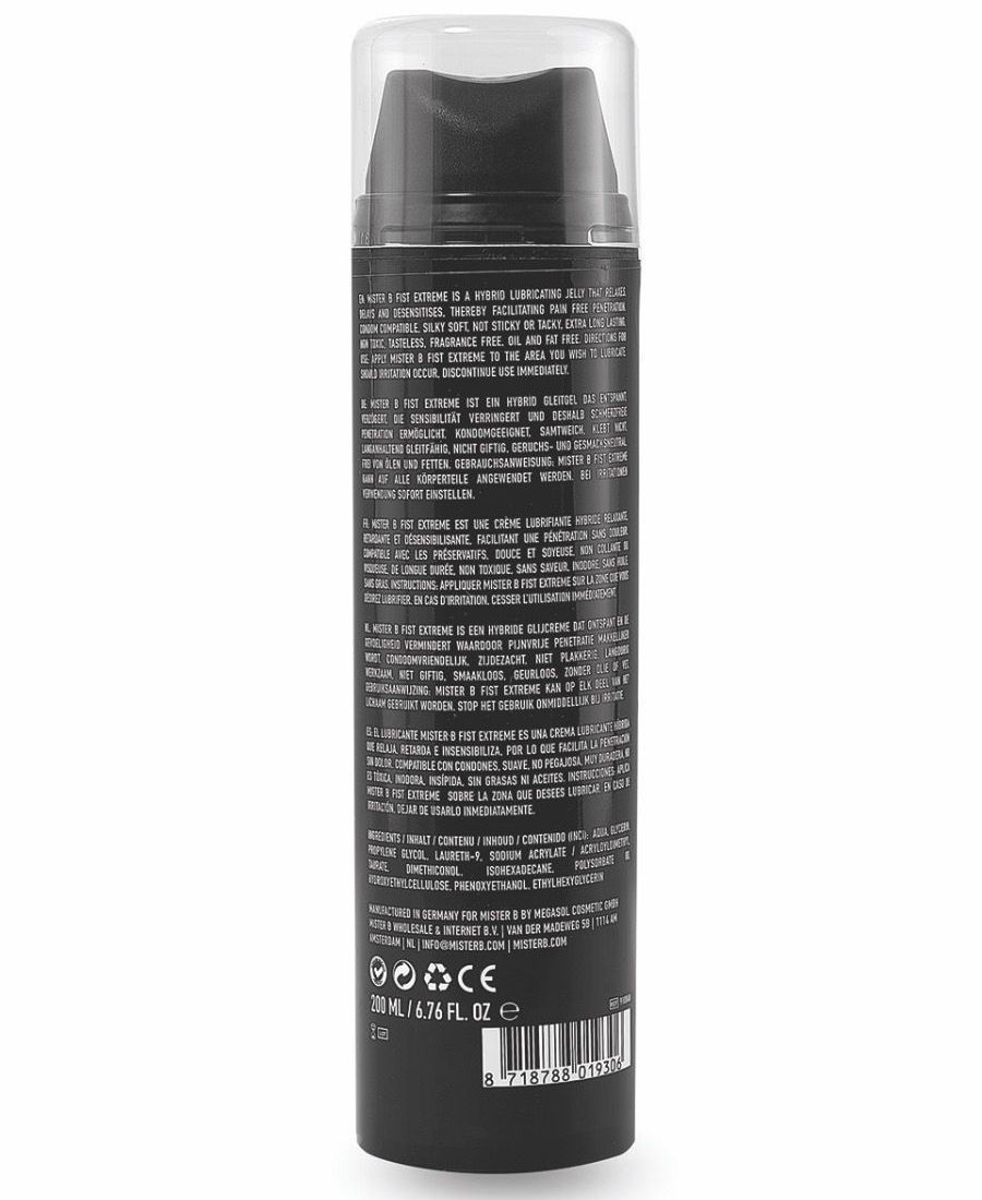 Mister B FIST Extreme is a hybrid lubricating jelly, ideal f... Mister B - FIST Extreme - 200ml photo-3