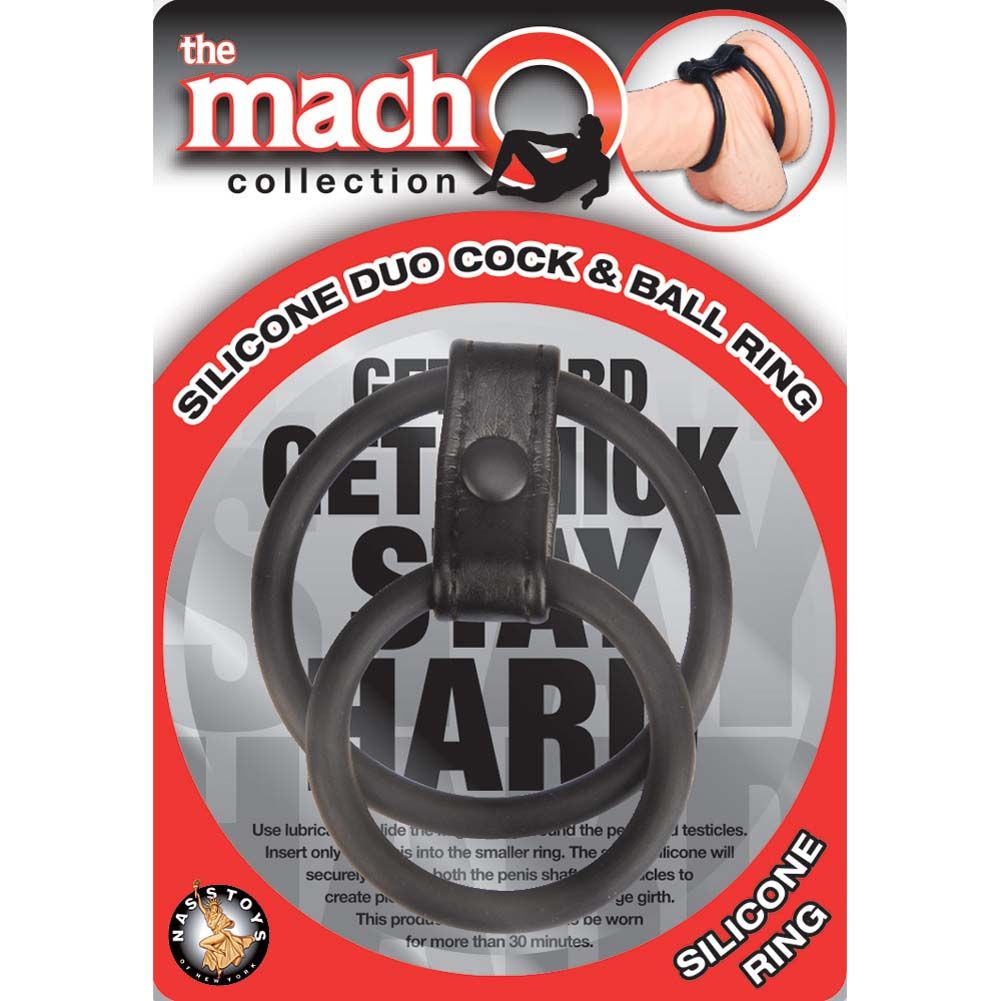 Nasstoys - Silicone Duo Cock & Ball Ring photo-2