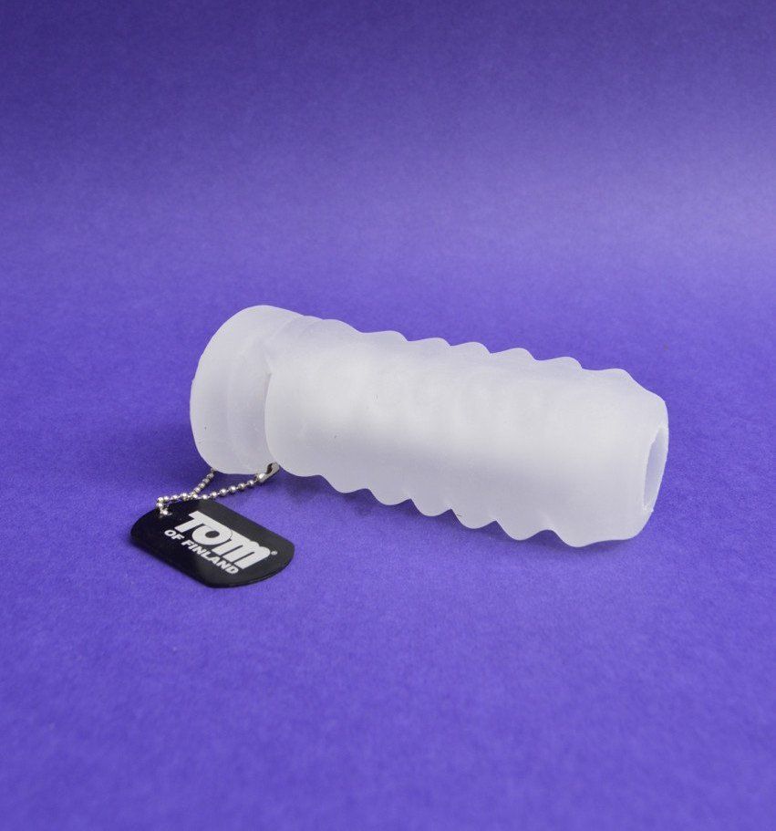 This ultra soft and stretchy ribbed stroker has a ball strap... TOF - Stroker Sheath photo-5