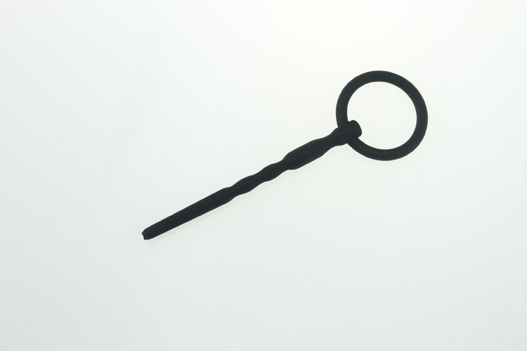 MT - Silicone Urethral Sound 101mm - Black photo-3