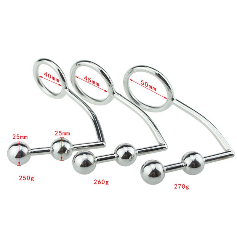 MT - Cock Ring 40mm with 2 Anal Balls photo-9