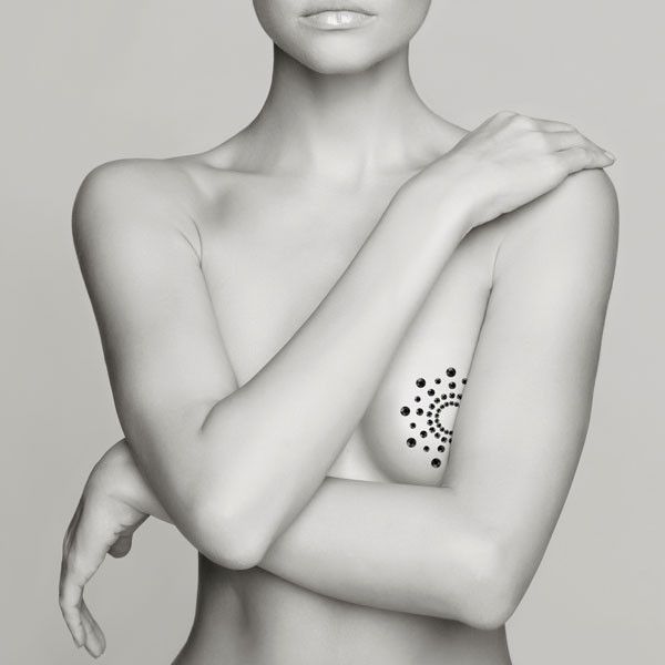 Transform yourself into an irresistible delight. Mimi is our... Bijoux Indiscrets - Mimi Nipple Covers - Black photo-5