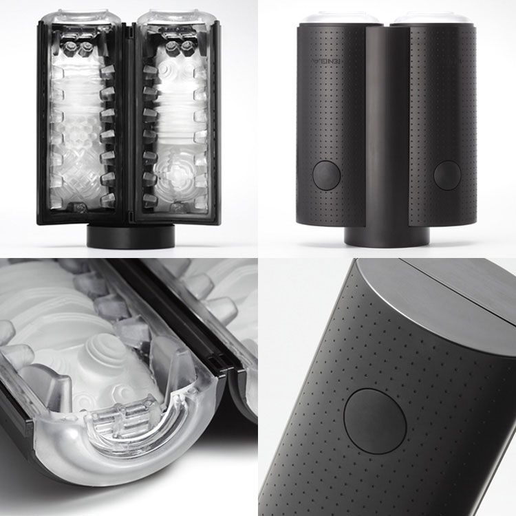 High rebound urethane and a rubbery elastomer provide an unf... Tenga - Flip Air Light Masturbator 2G - Black photo-7