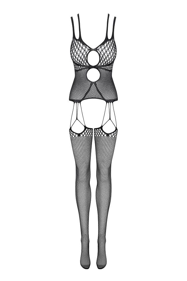 Temperature’s rising! This amazing bodystocking knows how to... Obsessive - Bodystocking N117 - Black - S/M/L photo-7
