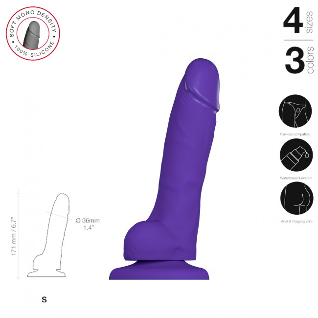 Quality and ergonomics are the hallmarks of Strap-On-Me.
Wi... Strap-On-Me - Soft Realistic Dildo S - Purple photo-5
