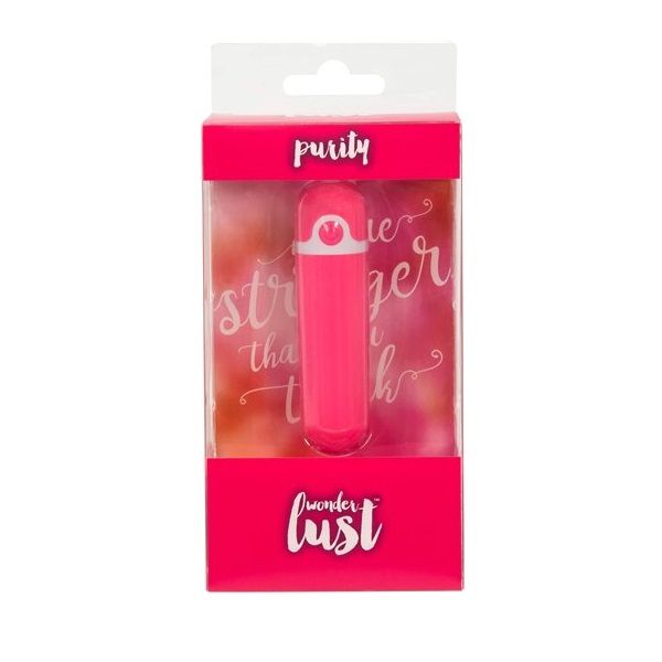 The Wonderlust Purity Sex Toy bullet is pure power! This rec... Wonderlust - Purity Rechargeable Bullet - Pink photo-8