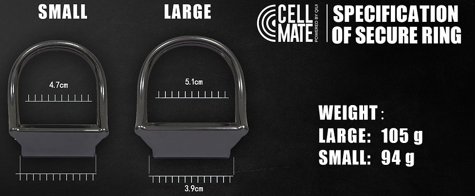 Cellmate is the world's first app controlled chastity de... QIUI - CellMate APP Controlled Chastity Device Long - Black photo-12