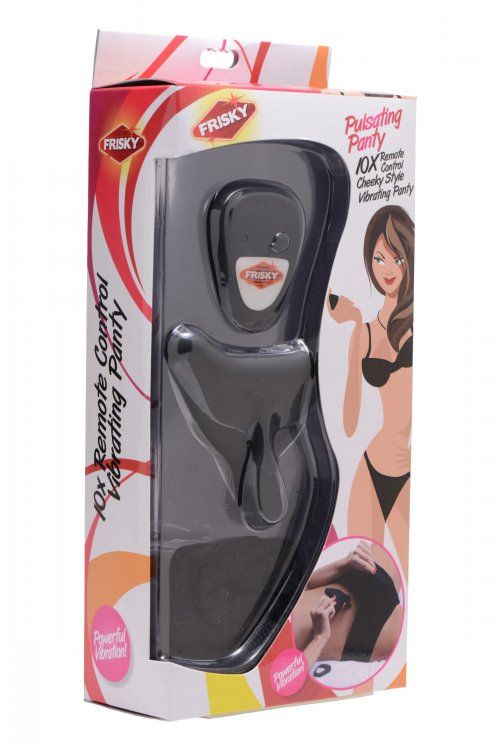 Whether you are looking to spice up a night at home, or get ... Frisky - Pulsating Panty 10X Remote Control Cheeky Style - Black photo-4