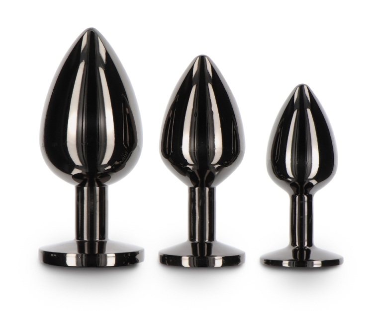 Make your backdoor fun spark with TABOOM Butt Plug With Diam... Taboom - Butt Plug w Jewel M - Black photo-4