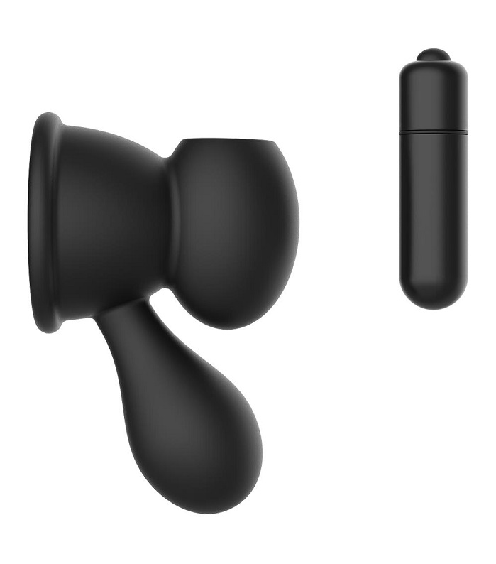 Sucking and vibrations, that means more excitement and more ... Dreamtoys - Essential Vibro Nipple Teasers - Black photo-2