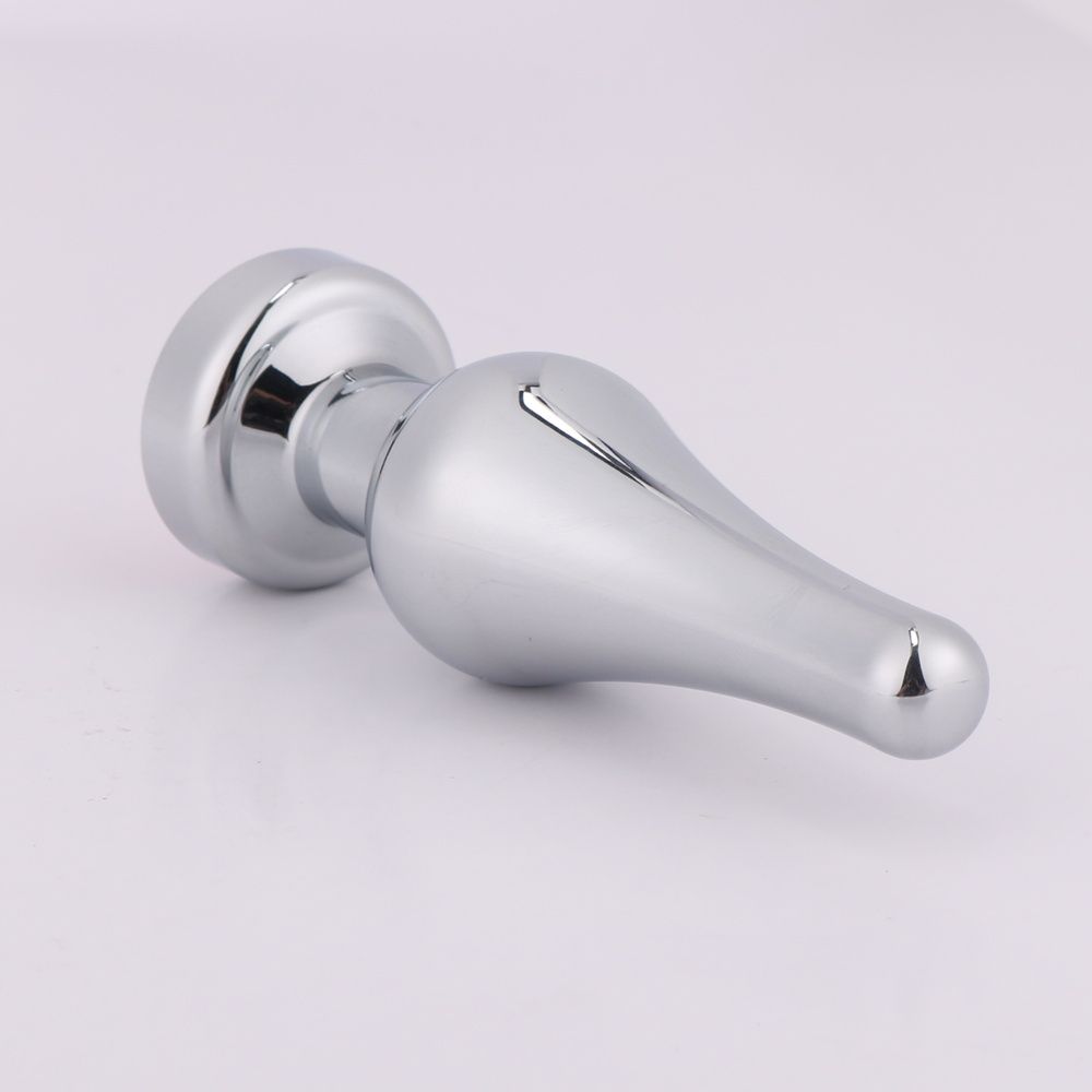 MT - Anal Plug 100x30mm - Silver/Pink photo-4