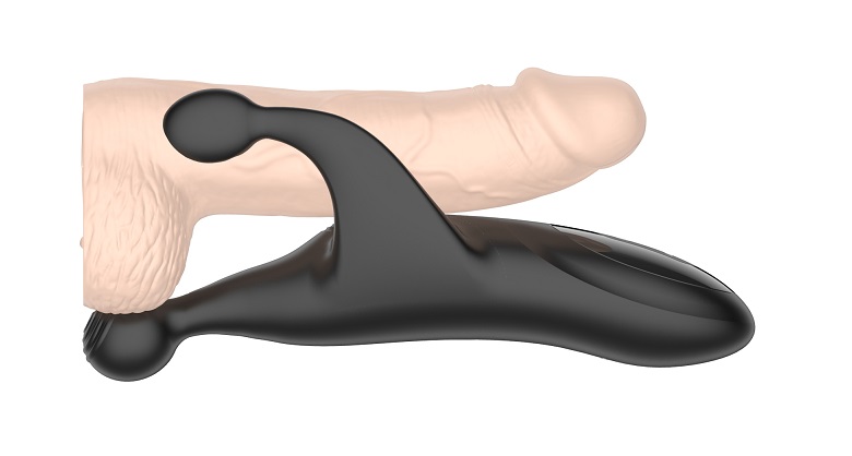 Secwell - Triple Tapping Penis Vibrator - Black photo-7
