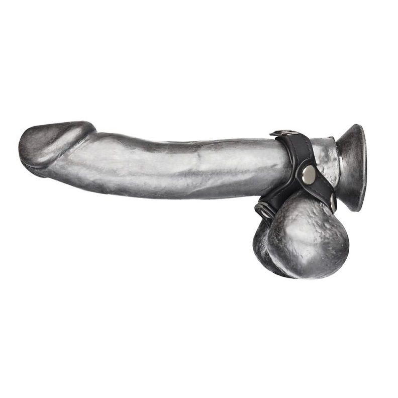 This ball divider/ cockring will separate testicles while co... Blueline - V- style Cock Ring With Ball Divider photo-2
