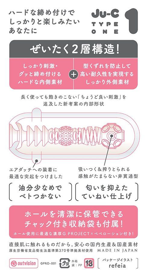 Japan EXE-Ju-C1 advanced new material non-through masturbati... G Project - Ju-C 1 Masturbator photo-7