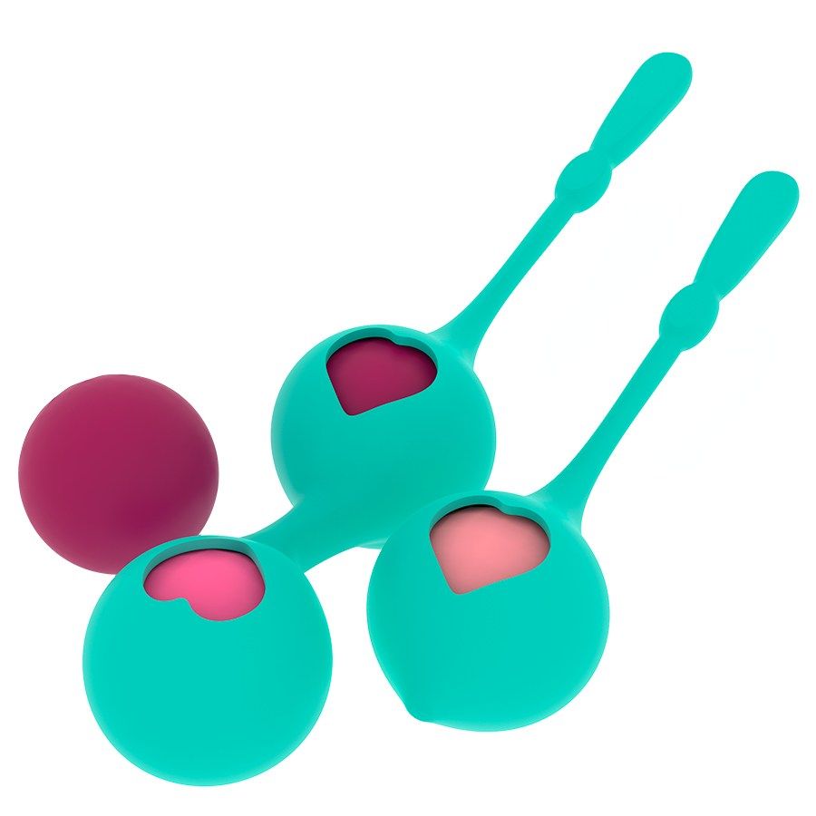 Deva is a training kit with 4 balls of different weights and... Rithual - Deva Pelvic Balls - Green photo-3
