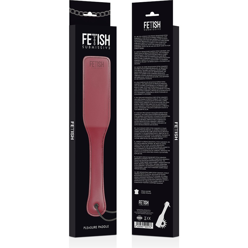 Take your fetish games to a higher level and discover your d... Fetish Submissive - Paddle w Stitching - Red photo-4
