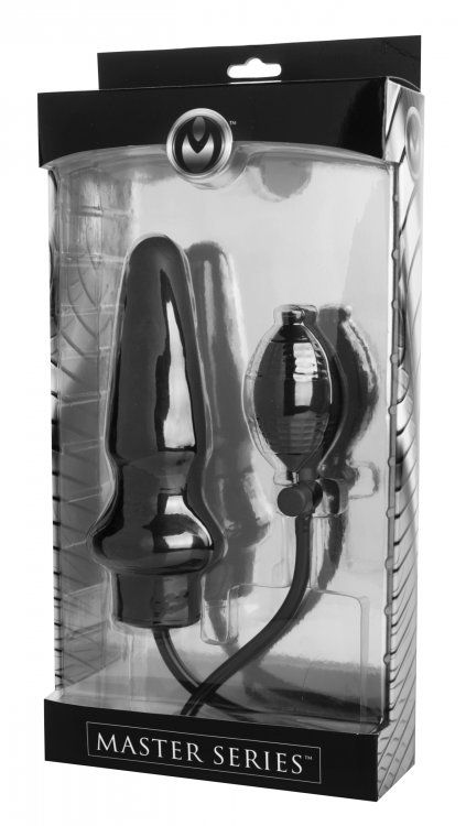 Master Series - Expand Inflatable Butt Plug XL Large - Black photo-6