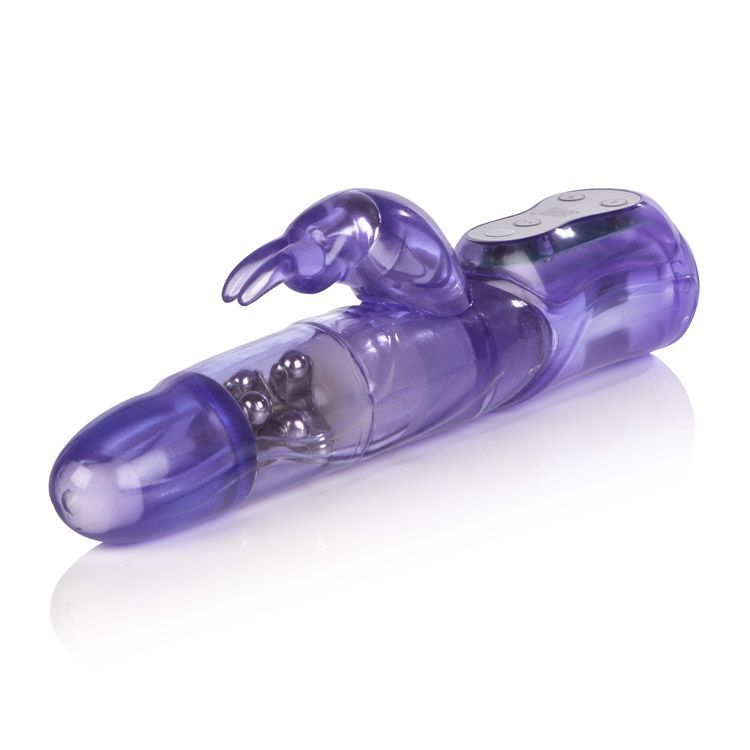 Explore your erogenous zones with the Advanced Waterproof Ja... CEN - Advanced Waterproof Jack Rabbit 3 Rows - Purple photo-4