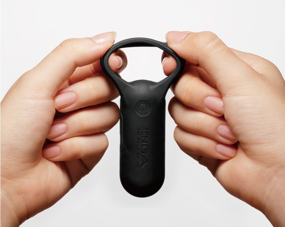 The Tenga SVR Smart Vibe Ring Plus is an update on the popul... Tenga - Smart Vibe Ring Plus - Black photo-4