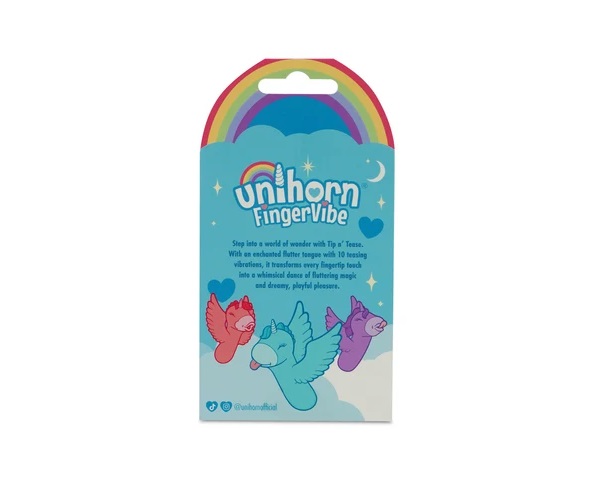 Unihorn - Tip N Tease 手指套震动器 - 蓝色 照片-13