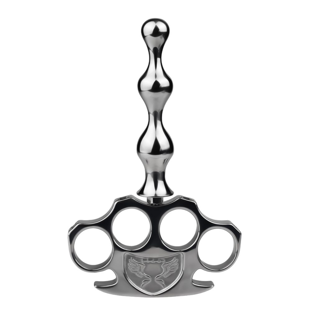 Material: 304 Stainless steel
Total high: 102mm &... FAAK - Knuckle Metal Anal Plug S photo-2