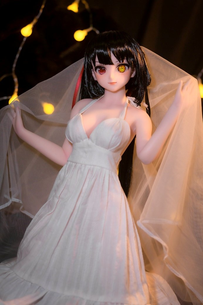 Kurumi Anime Mini Realistic Sex Doll, Multi-Colored Eyes, Soft Silicone 60 cm (2 ft) photo